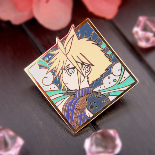 SOLDIER BOY DIAMOND ENAMEL PIN